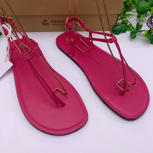 Groundies Barefoot Amalfi Pink Sandals Size 9 - Picture 1 of 10